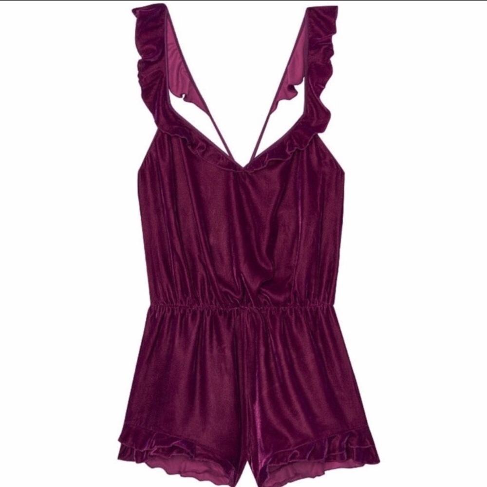 💕💕Victoria Secret Velvet Romper - Picture 2 of 6